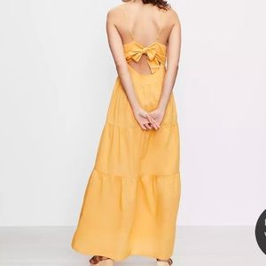 LOFT NWT LOFT Beach Tie Back Tiered Maxi Dress